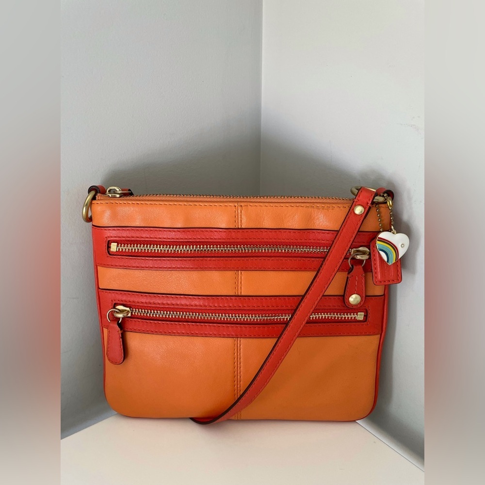 Coach Bonnie Double Zip Pocket Swing Crossbody Bag